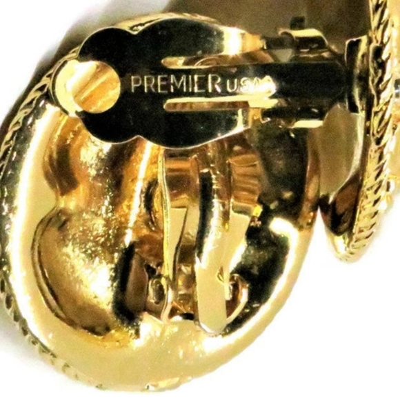 Pearl Cabochon Earrings - Vintage - Picture 3 of 5